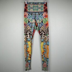 True Religion abstract print leggings-M
